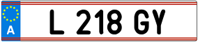 Trailer License Plate